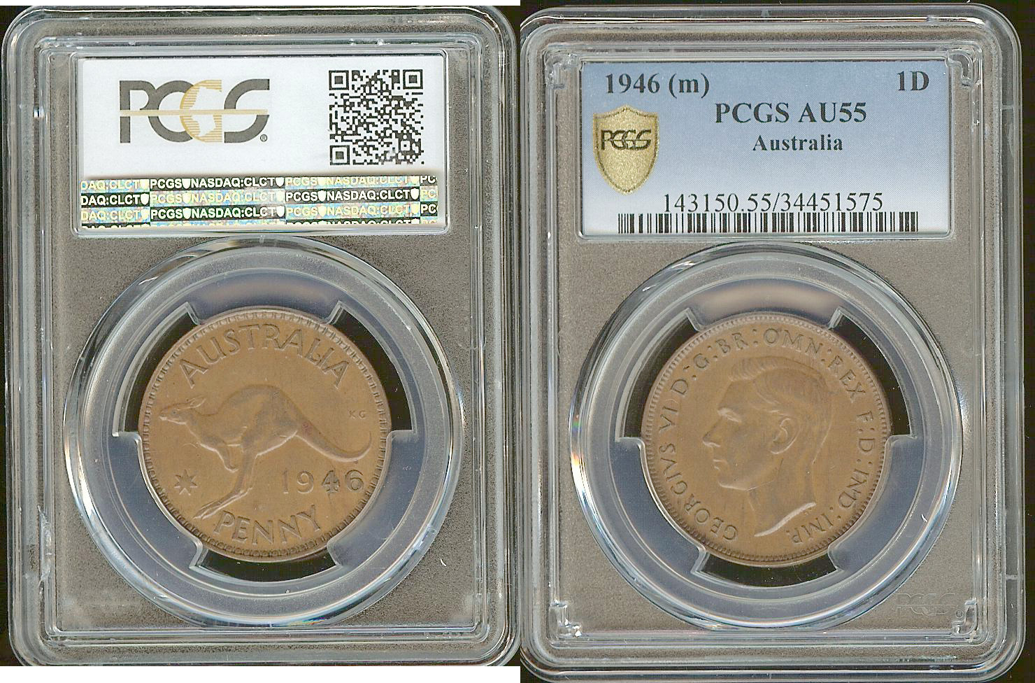 AUSTRALIE 1 Penny Georges VI 1946 SUP